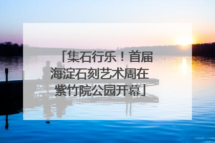 集石行乐！首届海淀石刻艺术周在紫竹院公园开幕