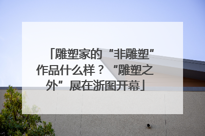 雕塑家的“非雕塑”作品什么样？“雕塑之外”展在浙图开幕