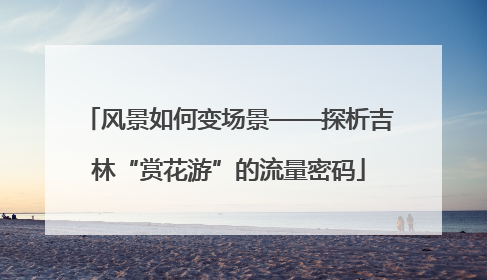 风景如何变场景——探析吉林“赏花游”的流量密码