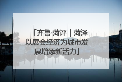 齐鲁·菏评｜菏泽以展会经济为城市发展增添新活力