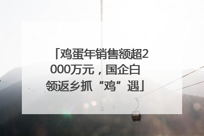 鸡蛋年销售额超2000万元，国企白领返乡抓“鸡”遇