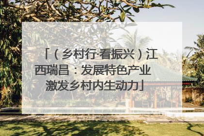 （乡村行·看振兴）江西瑞昌：发展特色产业 激发乡村内生动力