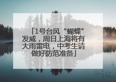1号台风“蝴蝶”发威，周日上海将有大雨雷电，中考生请做好防范准备