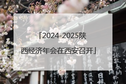 2024-2025陕西经济年会在西安召开
