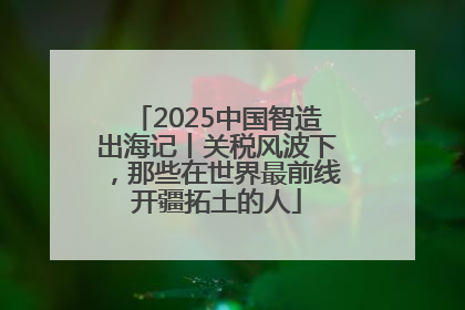 2025中国智造出海记丨关税风波下，那些在世界最前线开疆拓土的人
