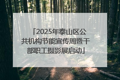 2025年泰山区公共机构节能宣传周暨干部职工摄影展启动
