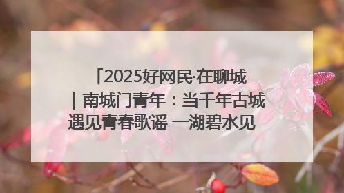 2025好网民·在聊城｜南城门青年：当千年古城遇见青春歌谣 一湖碧水见证的“聊城式浪漫”