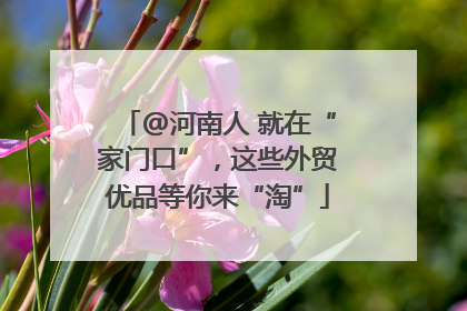 @河南人 就在“家门口”，这些外贸优品等你来“淘”