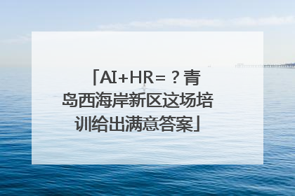 AI+HR=？青岛西海岸新区这场培训给出满意答案